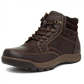 Hush Puppies Grover Men's Tan and Brown Leather Lace Ankle Boots - Size 6 UK