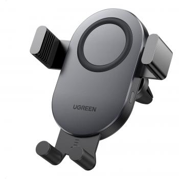 Soporte de coche para rejilla de ventilación con carga inductiva UGREEN Cargador de Coche de Inducción Qi de 15W, compatible con iPhone 14, 13 Pro MAX, Mini 12 Pro,