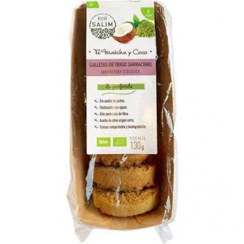 Eco-Salim Galletas de Trigo Sarraceno con Matcha y Coco Ecológicas 130g