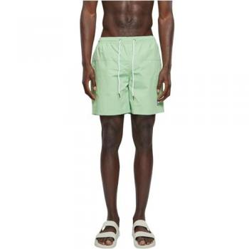 Urban Classics Block Men's Swim Shorts - Vintage Green