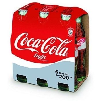 Coca-Cola Light, Lata de 200cc, Pack de 24 unidades