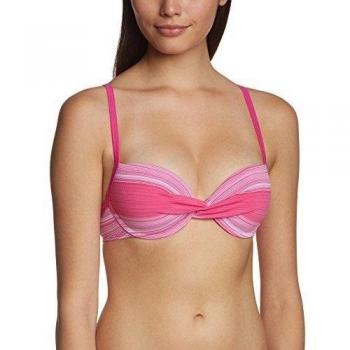 Skiny Stripe de Luxe Da. Aqua Multi BH - Parte de arriba de bikini para mujer, color mehrfarbig