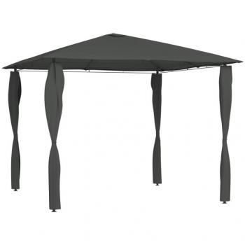 Cenador con Funda de Postes 3x3x2,6 m 160 g/m² Toldo Carpa Color Antracita, Crema, Taupé y más