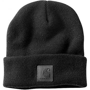Carhartt Gorro de punto Unisex Negro Black Label Watch 101070