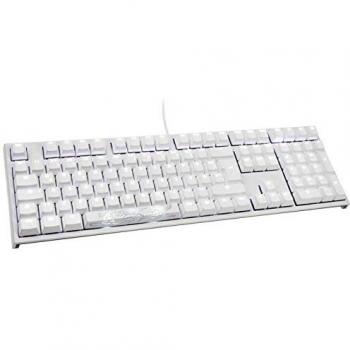 Teclado Gaming Ducky One 2 Edición Blanca PBT, MX-Rojo, LED Blanco