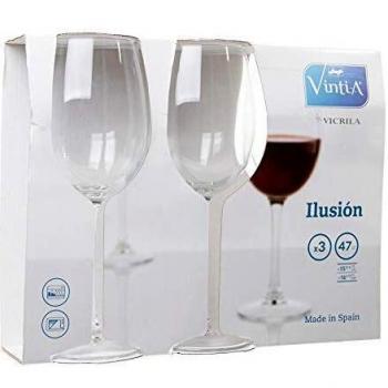 Vintia Ilusion Copas Vino, 8.7 cm, 3 Unidades
