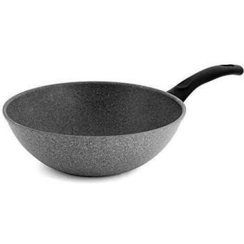 Wok Antiaderente de Aluminio 28 cm Cortina Eco Ballarini Grigio Pietra