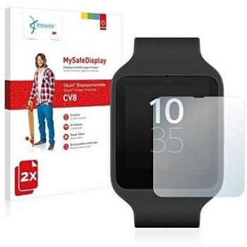 2x Vikuiti MySafeDisplay protector de pantalla CV8 de 3M para Sony Smartwatch 3 SWR50