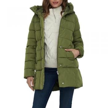 Chaleco Puffer Only Lina Blanco con Capucha para Mujer