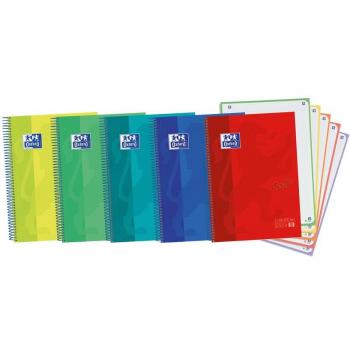 Cuaderno Espiral A4+ 120h Cuad.5x5 Europeanbook5 Soft Touch Colores Surtidos (Paq/5)