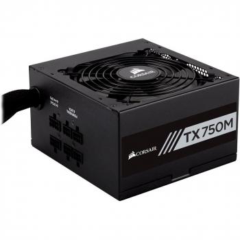 Corsair CP-9020131-UK TXM Series 750 W TX750M ATX/EPS Semi-Modular 80 PLUS Gold Power Supply Unit - Black