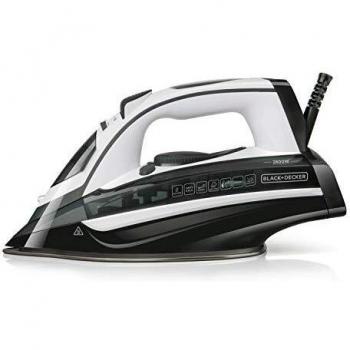 Black+Decker BXIR2802E Plancha de Vapor, 2800 W, 370 milliliters, 44 Decibeles, Plástico, Gris Oscuro