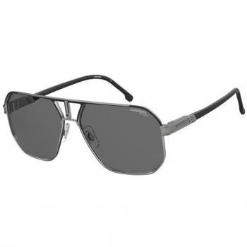 Carrera 1062/S Matte Black Pilot Sunglasses with Grey Lenses, Unisex, Size 62 MM