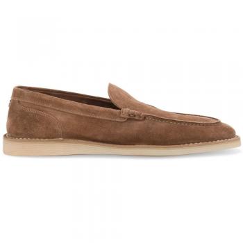 Dolce & Gabbana Men's Suede Leather Loafers in Beige | Size 42 | A50593AS70780024