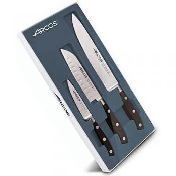 Set de Cuchillos Arcos Riviera 3 piezas en Acero Inoxidable Nitrum con Mango ergonómico Polioximetileno POM