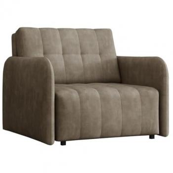 Sillón Sofá Cama Columbus Viva Grand I, Tapizado en Tela, Madera, Función de Dormir y Caja de Almacenamiento, 85x95x98cm