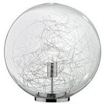 Lámpara de mesa MAPA MAX TL1 D20 1xE27 60W, vidrio amplio y acabado en cromo