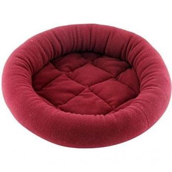 PAWISE Cuna Redonda Delux para Gatos, Color Rojo, 40 x 6 cm