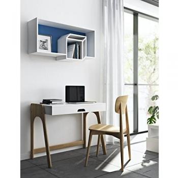 Tema Home 9003.053658 Escritorio Aura, Madera, Blanco, 94 x 53 x 76 cm