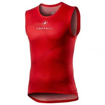 CASTELLI Pro Mesh Sleeveless, Camiseta para Hombre, Color Rojo, L