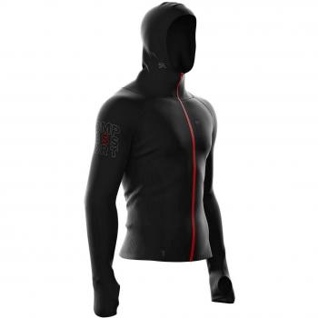 webinero Compressport 3D Thermo Seamless Woodpulp Zip Hoodie Unisex, Color Negro, tamaño Extra-Small