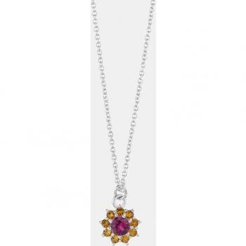 Collar Radiant Rosetons de Plata y Circonita