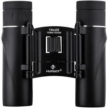 HUTACT Binoculars Compact, 10x25 Small and Lightweight, Rubber Shell Touching, Mini Pocket Folding Binoculars wih Fully Coated Lens for Travel Hiking Bird Watching Adults Kids