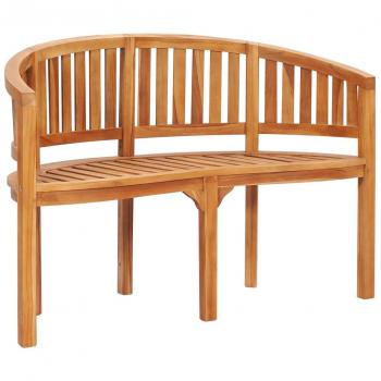 Banana-Shaped Bench 120 cm Solid Teak Wood