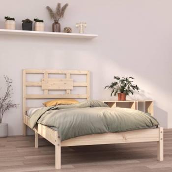 Cama de madera maciza redonda 100x200 cm