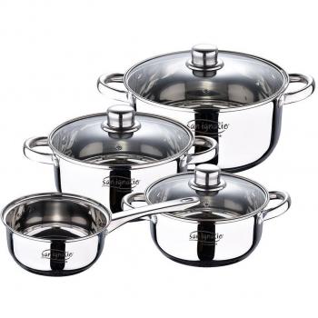 San Ignacio Batería de Cocina 7 Piezas Acero Inoxidable Inducción Cassel SG8172