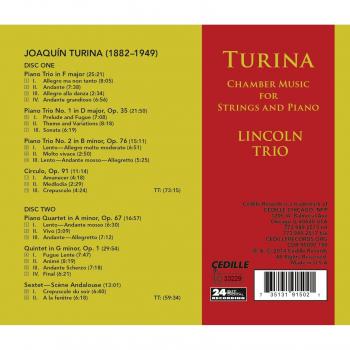 Musique de Chambre pour Cordes et Piano - Joaquin Turina