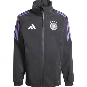 adidas 2024-2025 Germany Training Rain Jacket - Black - Male - Size: Large 42-44 Chest