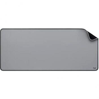 Logitech Desk Mat - Studio Series, Multifuncional,  Alfombrilla de Ratón Grande, Protector de Escritorio, Base Antideslizante, Resiste Salpicaduras - Gris