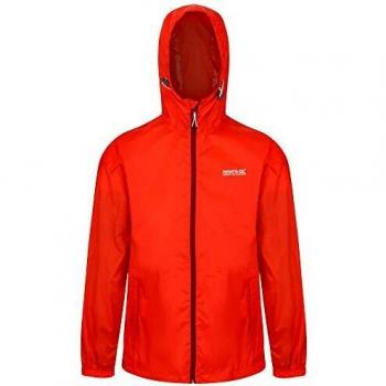 Regatta Pack-It III-Chaqueta Técnica Ligera, Impermeable Y Transpirable, con Capucha Plegable Y Costuras Selladas Jackets Waterproof Shell, Hombre, Burnt Salmon, L