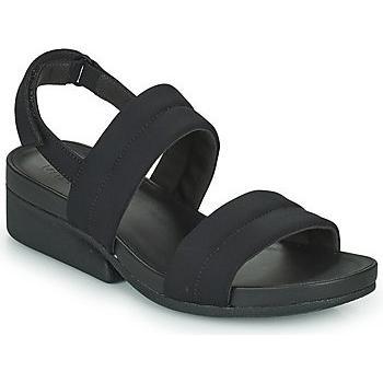 Sandalia de Mujer Camper Minikaah Roja en Nylon y Piel Suave, Ideal para el Verano