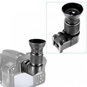 Neewer® 1 x/3.2 x Ampliación Visor de ángulo Recto con 5 adaptadores de Montaje para cámara réflex Digital como Canon, Nikon, Pentax, Minolta, Dynax, Samsung, Olympus
