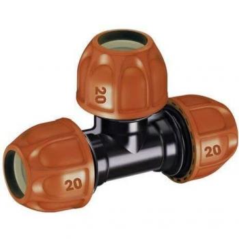 Racord T Claber 20mm para Tubo de Polietileno - Derivador de Irrigación