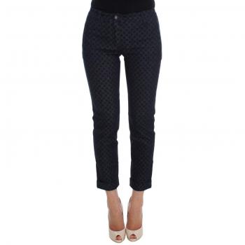 Dolce & Gabbana Polka Dotted Slim Capris Jeans - IT38|XS, Slim-fit Jeans, female, Blue, Size: 2XS