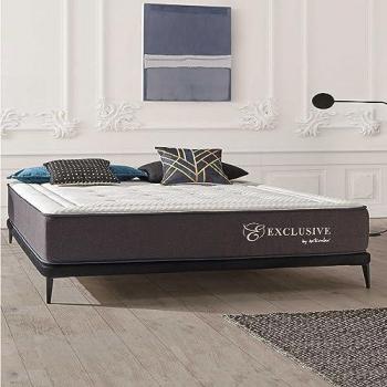 Colchón Híbrido de Muelles Ensacados 140x190 cm - Espuma de Memoria HR + Látex Blue, Grosor 24 cm, Mi-Firme, Reversible Verano/Invierno
