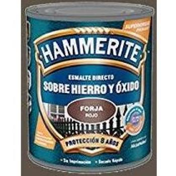 BRUGUER HAMMERITE Esmalte FORJA Rojo 2,5 L, Negro