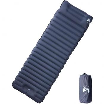 Colchón de Camping Autoinflable con Almohada 1 Persona vidaXL Color Azul Marino, Gris, Naranja y Más