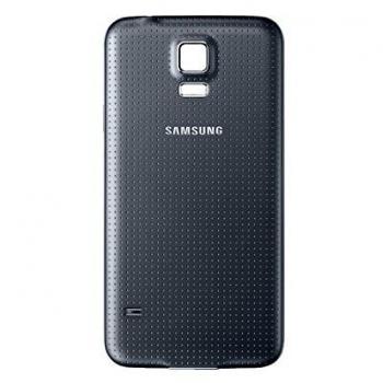 Samsung Tapa de Batería, GH98-32016B para Samsung Galaxy S5, Compatible con: Galaxy S5 SM-G900F, Battery cover, Repuesto, Tapa trasera de bateria, Cubierta de batería - Negro