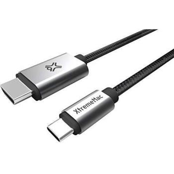 XtremeMac - Cable Tipo C USB-C a HDMI, 1 metro - Gris espacial