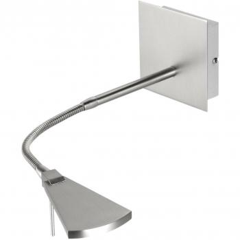 Aplique LED Flexible Nec, Níquel Mate