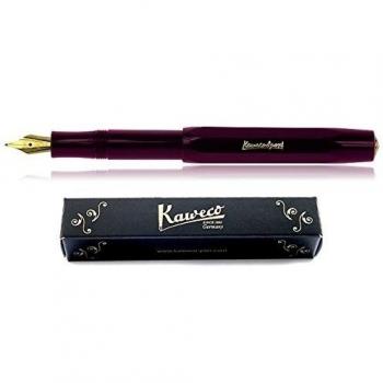 Kaweco Classic Sport Pluma estilográfica con plumín de acero chapado en oro de 23 quilates y punta de iridio para cartuchos de tinta I Kaweco Sport estilográfica de 13,5 cm