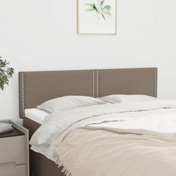 Cabeceros 2 PC Tortorera 72x5x78/88 cm Tela gris taupe