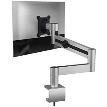Soporte de mesa Durable para monitor con brazo giratorio de 21-27, abrazadera de mesa, metal, color plata, dimensiones 345 x 470 x 120 mm (B x H x T)
