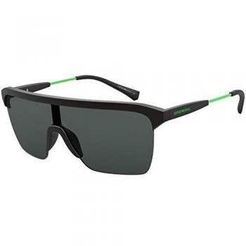 Emporio Armani Men's 0EA4146 Sunglasses, Matte Black/Grey, 36/13/145