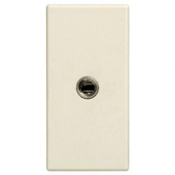 Simon 27 Play Conector con Tapa para Audio Mini-Jack Módulo Estrecho Marfil