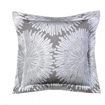 Viantala Funda cuadrante 50x50, Algodón-Poliéster, Gris y Blanco, 50 x 50 cm